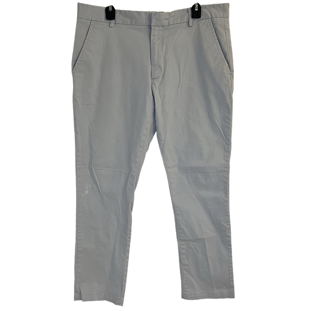 Combatant Gentlemen slim fit chino casual pants khaki mens size 36x30 Bleached